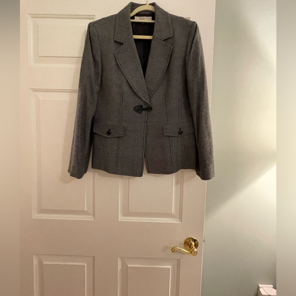 Tahari Arthur Levine Tweed Blazer beautiful fully lined size 12